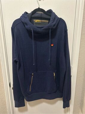 Aviator Nation Ninja Navy Blue Pullover Hoodie Unisex Size XL
